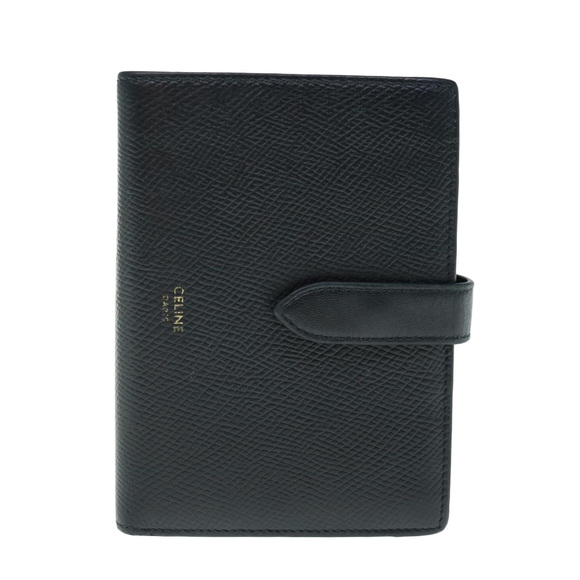 CELINE Wallet Leather Black Auth hk1002 - Picture 13 of 16